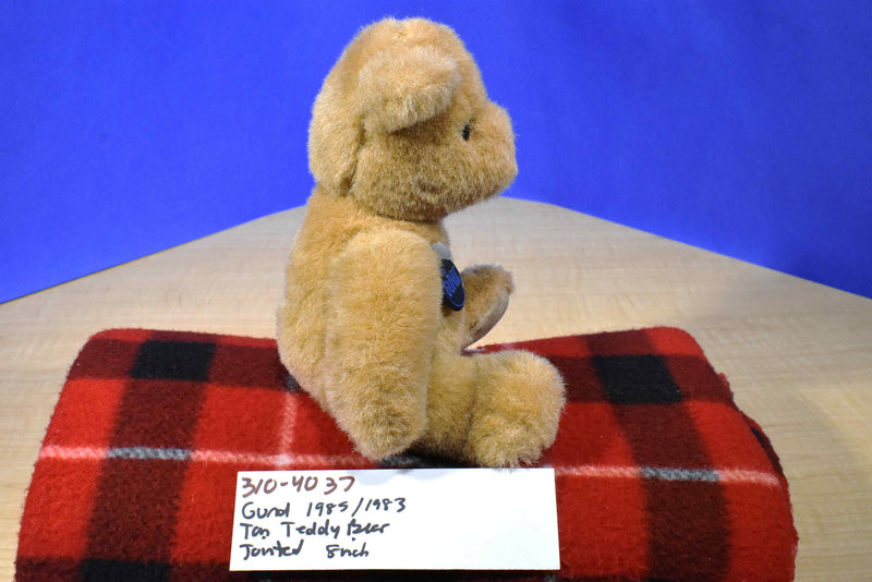 Gund Tan Teddy Bear 1985 Jointed Plush