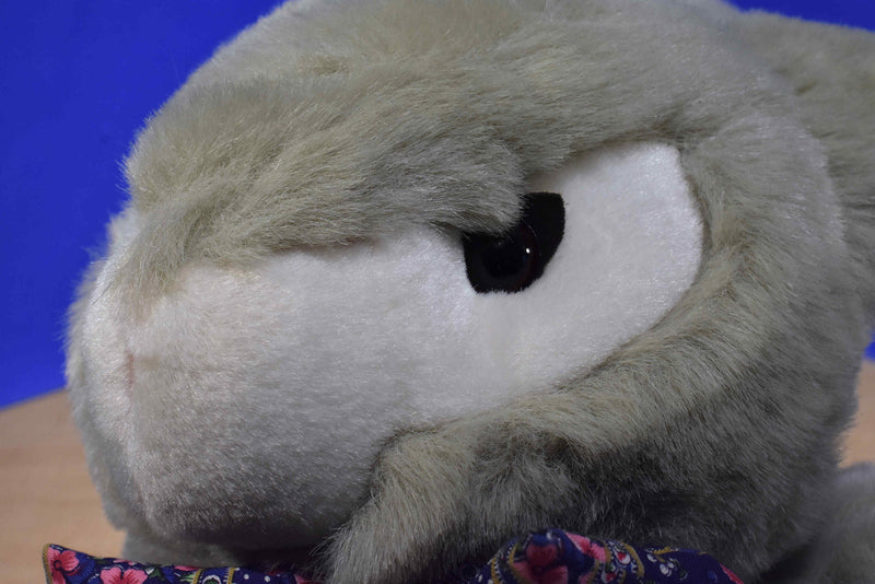 Kids of America Gray and White Bunny Rabbit Plush