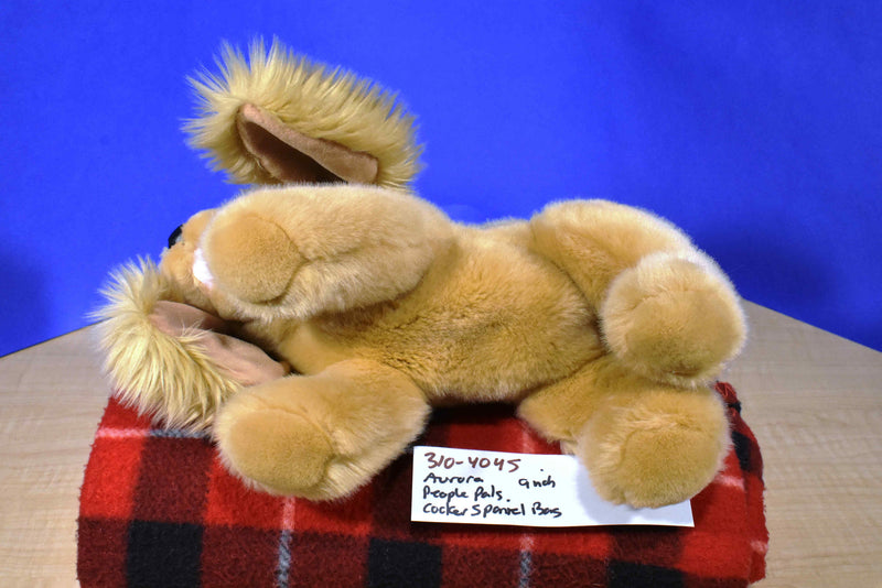 Aurora People Pals Buff Cocker Spaniel Bag Purse Plush
