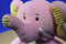Animal Adventure Pink and Yellow Elephant 2013 Beanbag Plush