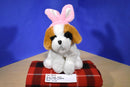 Best Made Toys Saint Bernard Puppy 2009 Plush with Pink Bunny Rabbit Ears