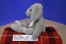 Sasco Kellogg Grey Bunny Rabbit With Pink Bow 1997 Beanbag Plush
