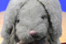 Sasco Kellogg Grey Bunny Rabbit With Pink Bow 1997 Beanbag Plush