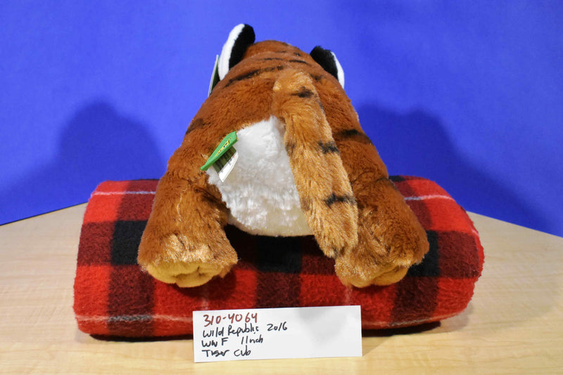 Wild Republic WWF Bengal Tiger Cub 2016 Beanbag Plush with Blue Eyes