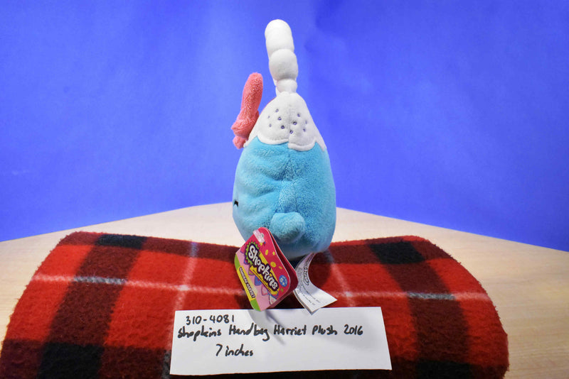 Just Play Moose Shopkins Blue Purse Handbag Harriet 2016 Beanbag Plush