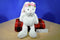 Gund Dahlia White Bunny Rabbit Beanbag Plush with Pink Flowers