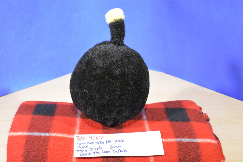 Commonwealth Rovio Angry Birds Talking Bomb the Loon 2010 Plush
