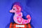 Wild Republic Sweet and Sassy Pink and Purple Sea Horse 2011 Beanbag Plush