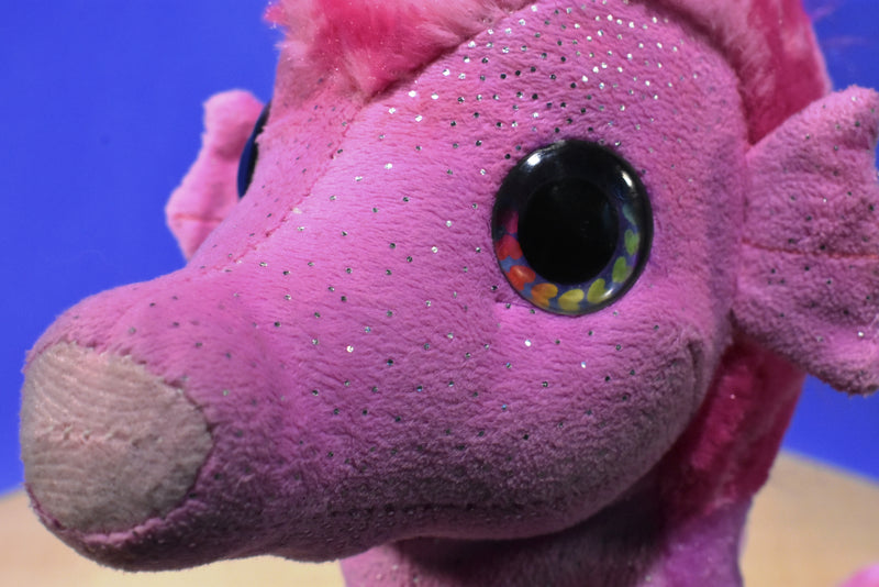 Wild Republic Sweet and Sassy Pink and Purple Sea Horse 2011 Beanbag Plush