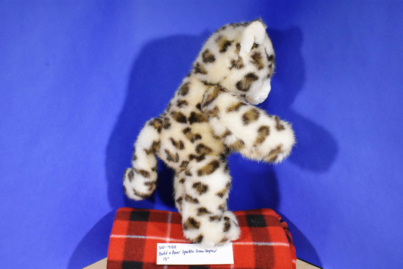 Build-A-Bear Sparkly Snow Leopard Plush