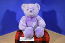 Build-A-Bear Purple Teddy Bear with Bow Talking Beanbag Plush