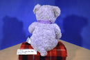 Build-A-Bear Purple Teddy Bear with Bow Talking Plush