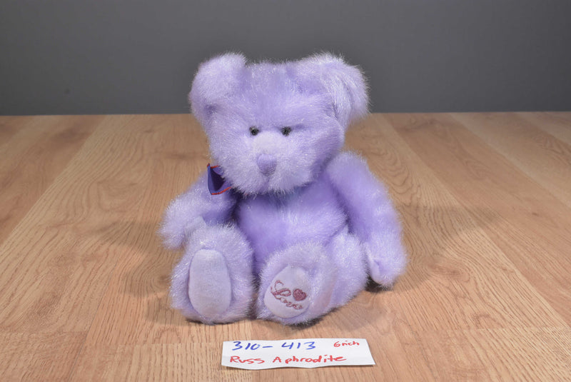 Russ Aphrodite Goddess of Love Lavender Teddy Bear Beanbag Plush