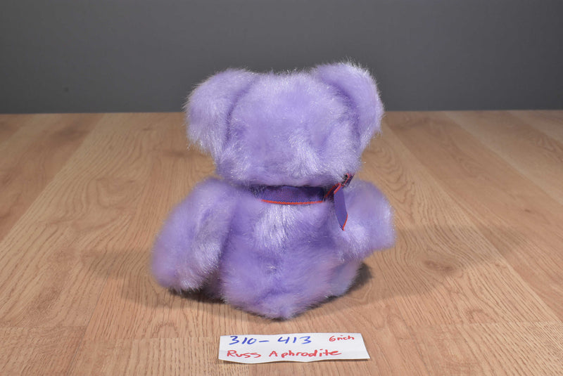 Russ Aphrodite Goddess of Love Lavender Teddy Bear Beanbag Plush