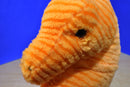 Rinco Orange Corduroy Sea Horse With Blue Eyes 2010 Plush