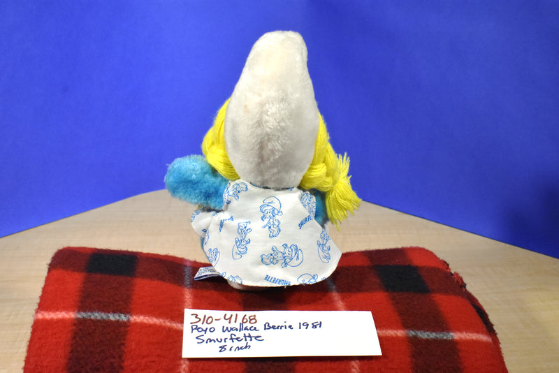 Russ Peyo Wallace Berrie Smurfette 1981 Beanbag Plush