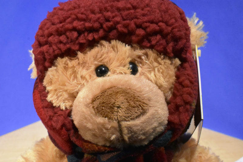 Hugfun St. Judes Tanner Tan Bear Red Hat Mittens Scarf 2006 Plush