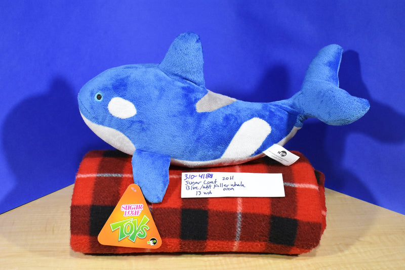 Sugar Loaf Blue and White Orca Killer Whale 2011 Plush