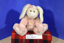 Boyd's Bears Lady Pembrooke Beige Bunny Rabbit With Pink Body 1996 Beanbag Plush