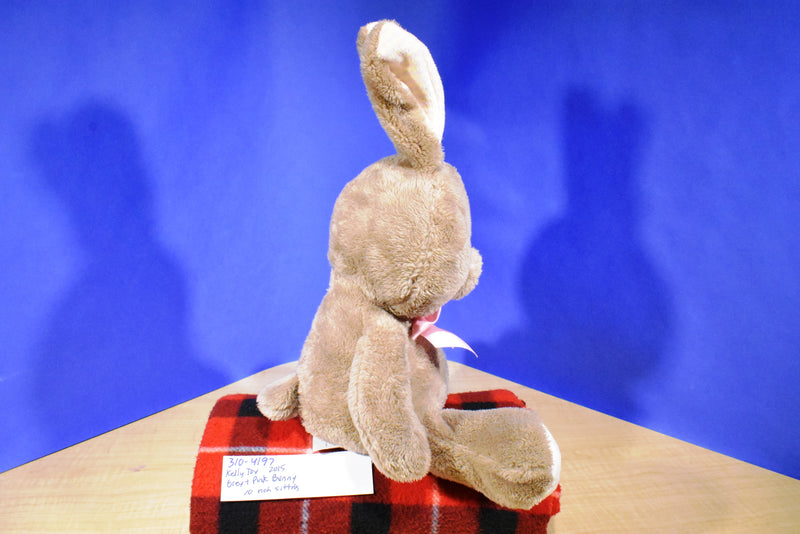 Kellytoy Brown and Pink Bunny Rabbit 2015 Plush Hurricane Jack