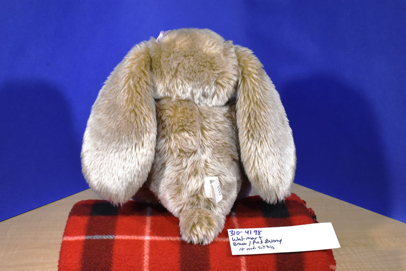 Walmart Brown and White Bunny Rabbit Plush