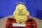 Aurora Powder Puff Yellow Chick Purple Bow Easter Spring Plush