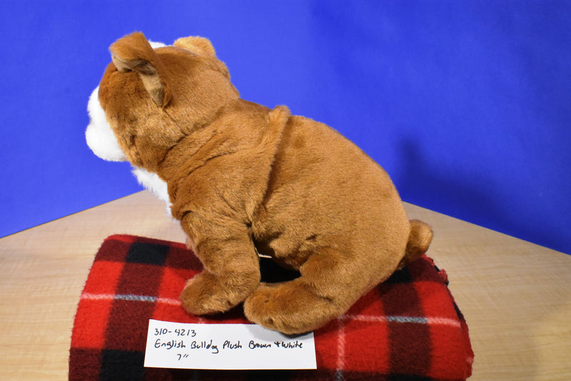 Animal Alley English Bulldog Brown White 2016 Beanbag Plush