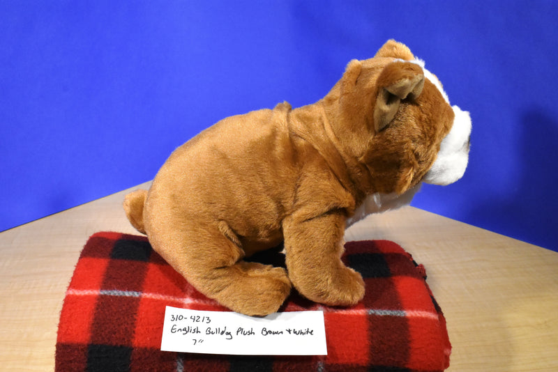 Animal Alley English Bulldog Brown White 2016 Beanbag Plush