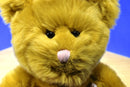 Russ Berrie Tan Teddy Bear Bubbles in Pink Bath Towel Beanbag Plush