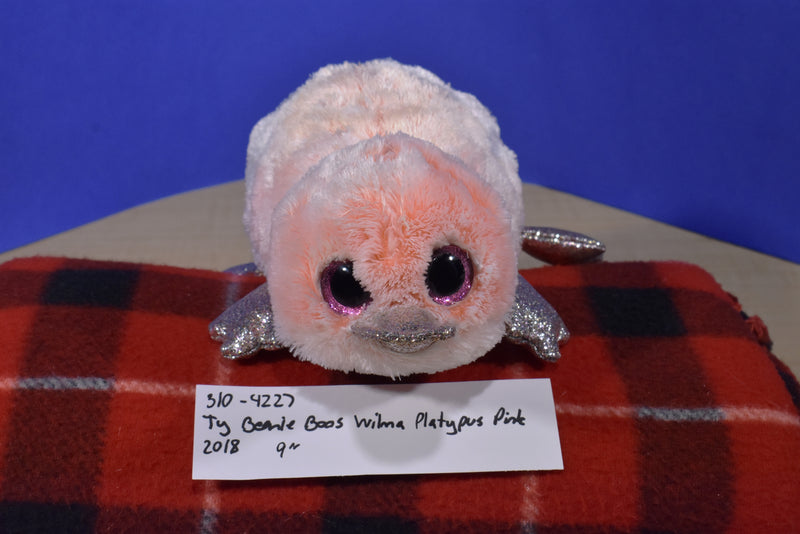 Ty Beanie Boos Pink Platypus Wilma 2018 Beanbag Plush
