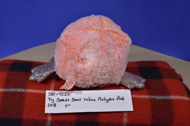 Ty Beanie Boos Pink Platypus Wilma 2018 Beanbag Plush