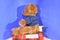 Aeropostale Brown Teddy Bear in Blue Zip Up Sweat Jacket Plush