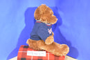 Aeropostale Brown Teddy Bear in Blue Zip Up Sweat Jacket Plush