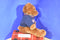 Aeropostale Brown Teddy Bear in Blue Zip Up Sweat Jacket Plush