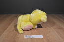 Animal Fair Yellow and Pink Cat 1980s Plush