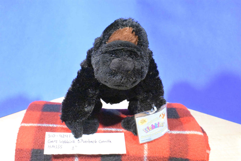 Ganz Webkinz Silverback Gorilla HM335 Beanbag Plush (Sealed Code)