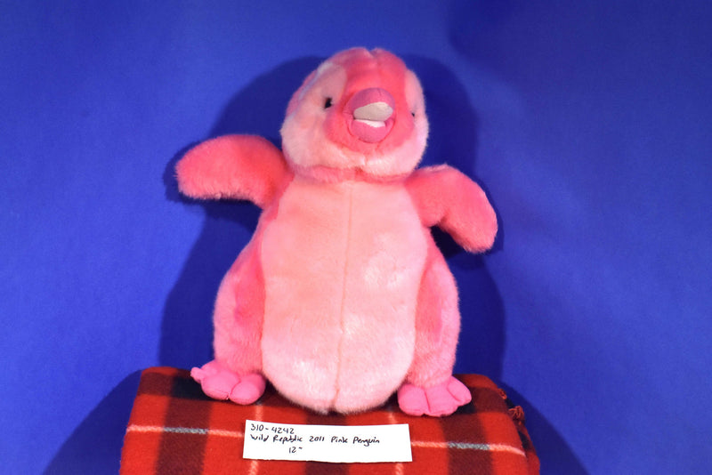 Wild Republic Pink Penguin 2011 Beanbag Plush