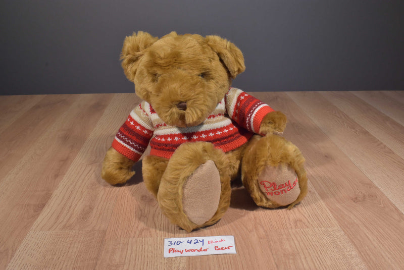Play Wonder Brown Teddy Bear Beanbag Plush