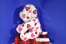 Build-A-Bear White Puppy 2012 Plush with Pink and Red Hearts