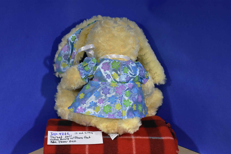 Target Yellow Bunny Rabbit Blue Flower Dress 2011 Plush