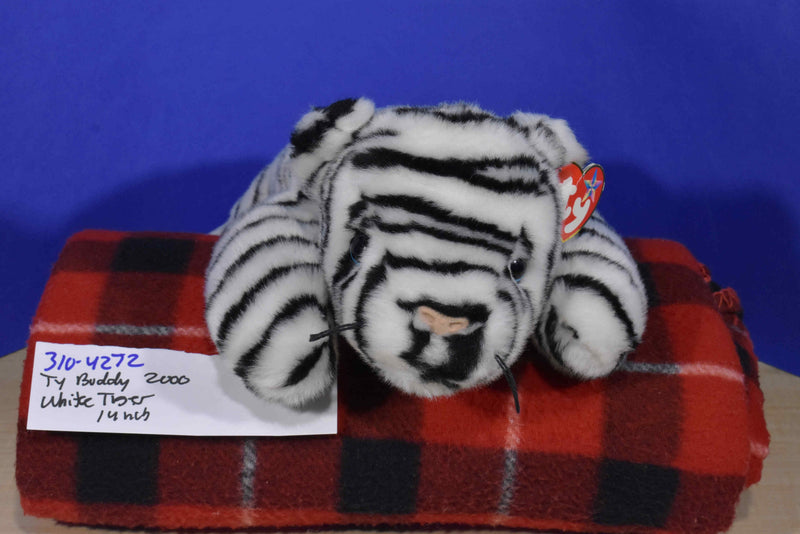 Ty Beanie Buddies White Tiger 2000 Beanbag Plush