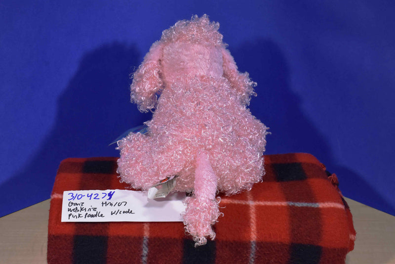 GANZ Webkinz Pink Poodle HM107 Beanbag Plush (Sealed Code)