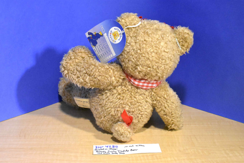 Build-A-Bear Brown Curly Teddy Bear Plush