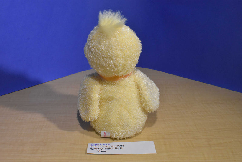 Commonwealth Sparkly Yellow Duck 1999 Beanbag Plush