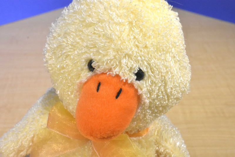 Commonwealth Sparkly Yellow Duck 1999 Beanbag Plush