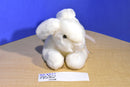 White Bunny Rabbit With Pink Bow Beanbag Plush