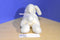 White Bunny Rabbit With Pink Bow Beanbag Plush