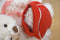 Hallmark Whtie Teddy Bear With Red Heart Bag Beanbag Plush