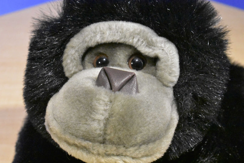 Animal Adventure Gorilla With Red Bow 1999 Beanbag Plush