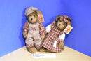 Bearington Tom and Sally Brown Teddy Bears Beanbag Plushes